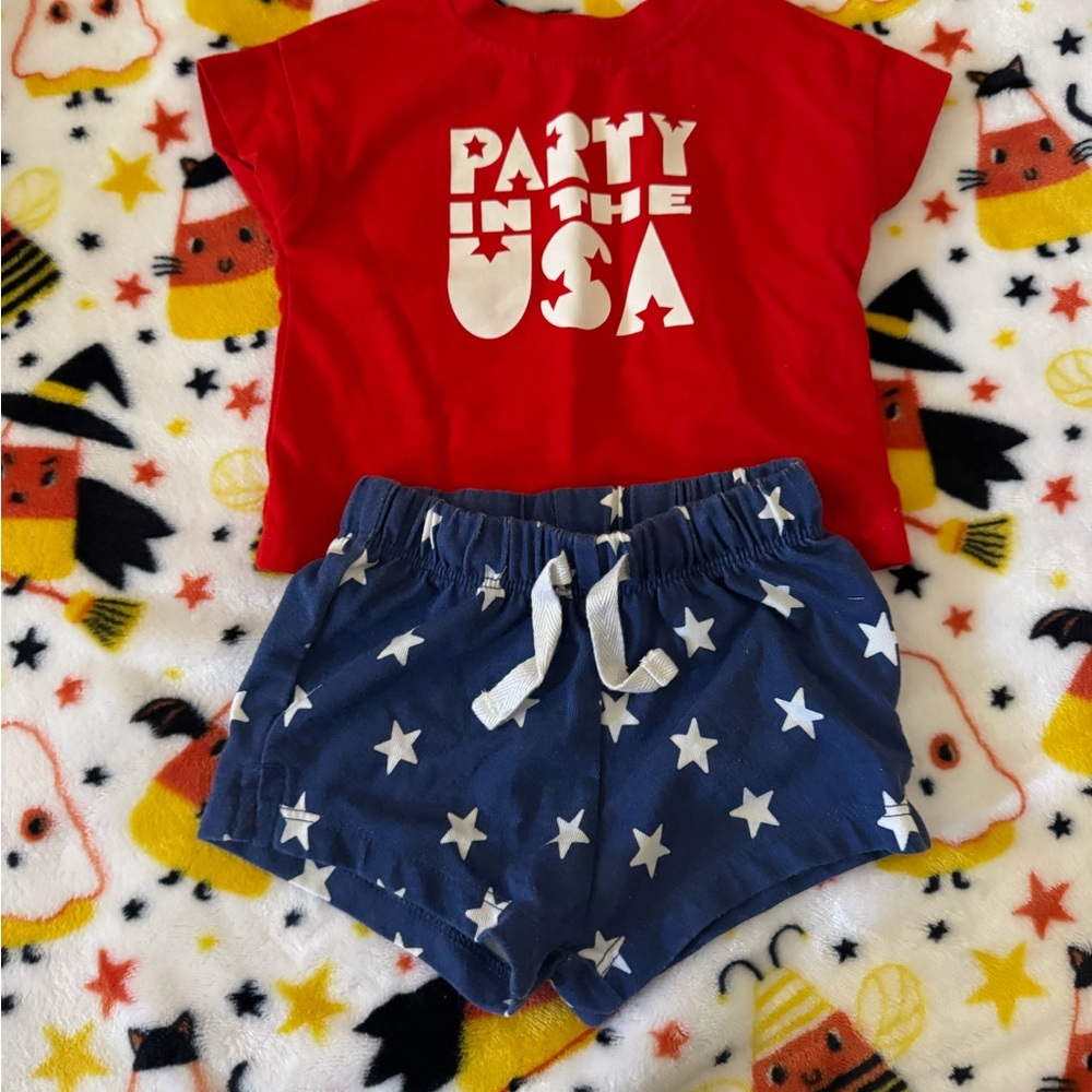 Cat & Jack Red and Blue Kids Matching Set